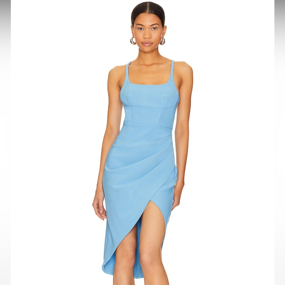 Blue midi dress by Superdown